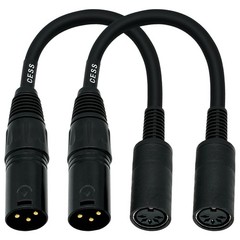 CESS-279 DIN 5-Pin MIDI Female to XLR 3-Pin Male Adapter Cable – 6 Inch Conve…