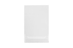 Dazzling Displays 6-Pack Acrylic 4×6 Slanted Sign Holders with Business Clear