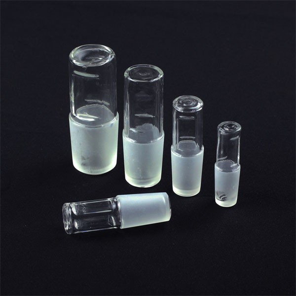 Various Sized Glass Hollow Stopper Flask Plug Chemistry Laboratory Glassware
