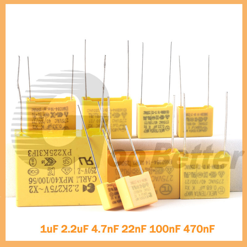 X2 Safety Capacitor ±10 % Various Values 275V -1uF 2.2uF 4.7nF 22nF 100nF 470nF