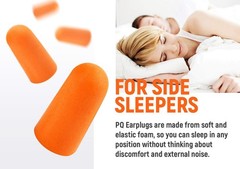 400/600 Ear Plugs Soft Orange Foam Sleep Travel Noise Shooting Working Lot Bulk