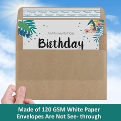 100 Pack 5.25 x 7.25 Self-Sealing Envelopes – Ideal for Invitations & Photos