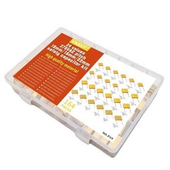 24Values 164Pcs 275VAC X2 MKP Safety Capacitor Kit Polypropylene Film 0.001UF 0