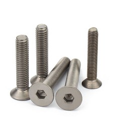 Titanium GR2 Hex Socket Bolt Countersunk Flat Head Screws M2 M2.5 M3 M4 M5 M6 M8