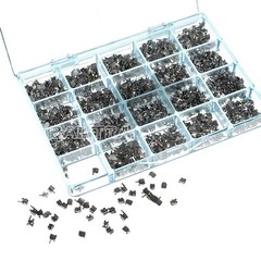 50 Sets Dental Ortho MIM Monoblock Brackets Mini MBT/Roth.022 Hooks 345 AZDENT