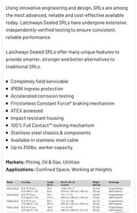 MSA latchways Self Retracting Lifeline (self)