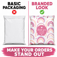 10×13 Boho Rainbow Designer Poly Mailers Self Seal Boutique Packaging