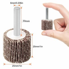 10Pcs 80 Grits Drill Flap Wheel Sander 1x1x1/4″ Flapper Sanding Grinding HOT