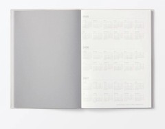 Muji 2026 Monthly Weekly Planner White-Gray Start 2025.12 A6 or B6 or A5 or B5
