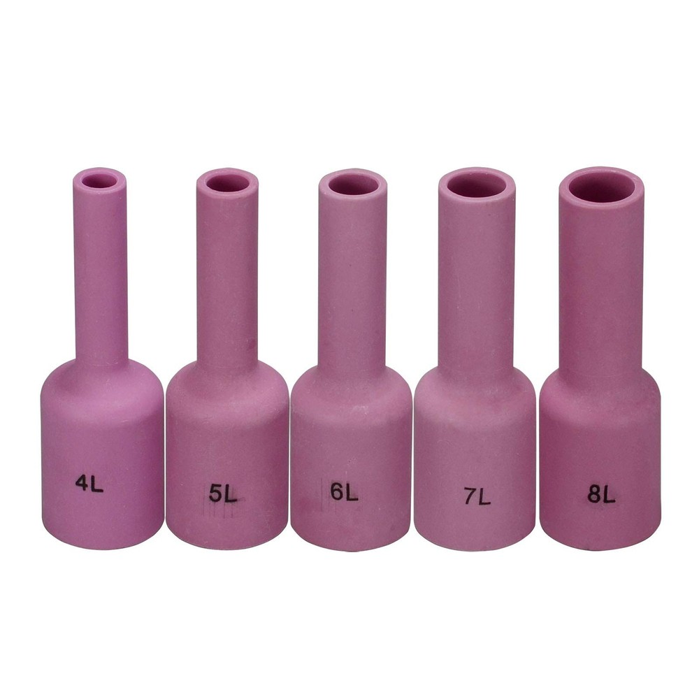 RIVERWELD TIG Alumina Nozzle Ceramic Cups Long Large Assort size, Pink