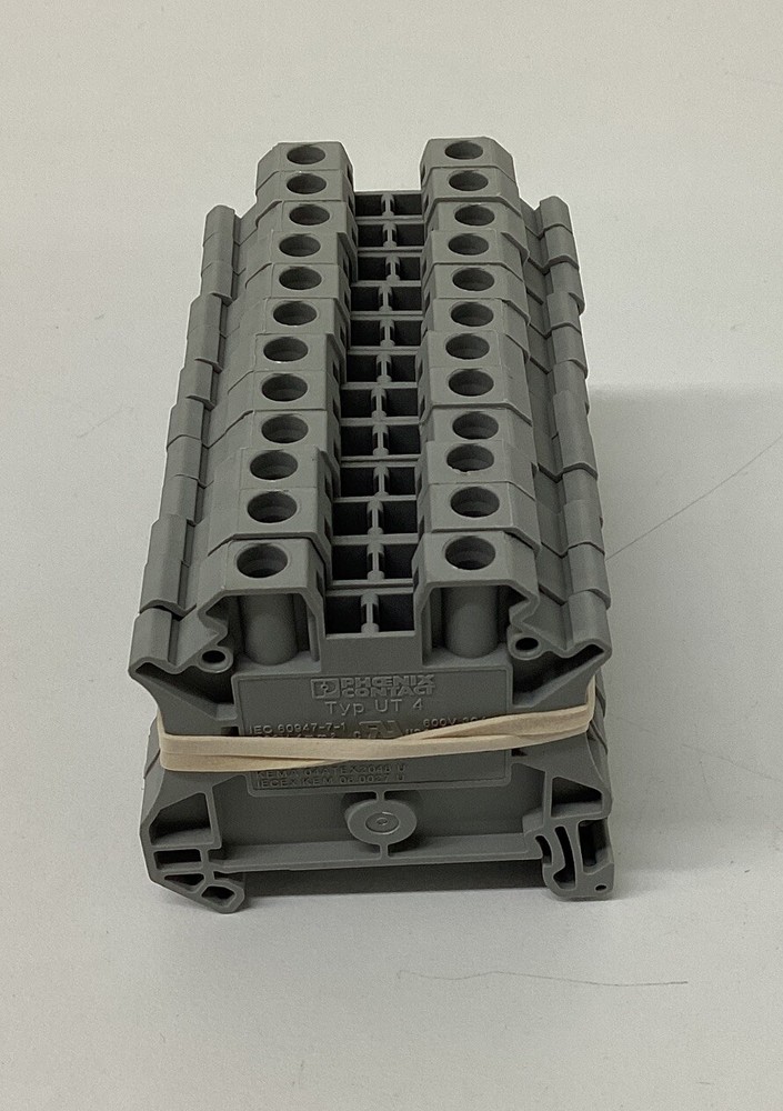 Phoenix Contact UT-4 Lot of10 Feed through Contact Blocks