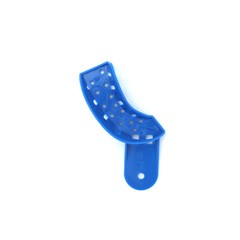 2Pcs Dental Plastic Impression Tray Denture Materials Dental Tray Upper+Lower