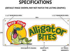 Sloppy Joes 48″ Banner Concession Stand Food Truck Single Sided