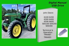 John Deere 6100 6200 6300 6400 6506 6600 6800 6900 Manual Set See Description