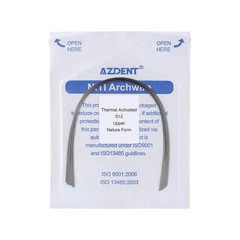 AZDENT Dental Orthodontic Heat Thermal Activated NITI Arch Wires Ovoid/Nature