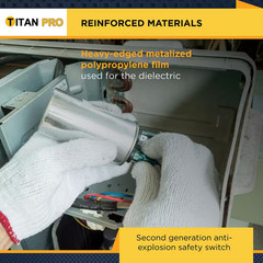 TitanPro TRCFD4575 HVAC Round Dual Motor Run Capacitor 45/7.5 MFD/UF440/370