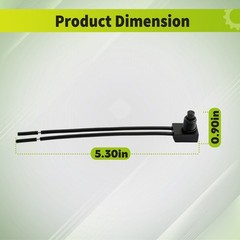 5pcs 12V 4″ Wire Leads Waterproof On-Off Push-Button Switch for Motorcycle Car
