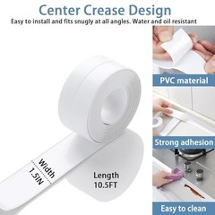 Caulk Tape Toilet Caulk Strip Toilet Sealer Around Toilet Base Caulk Tape NEW