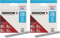 Arrow Fastener 504 Genuine T50 1/4-Inch Staples, Pack of 2 0.375 x 0.25 inches