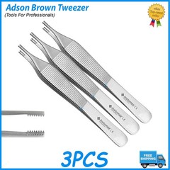 Adson Brown Straight Thumb Forceps Dental Surgical Tissue Tweezers