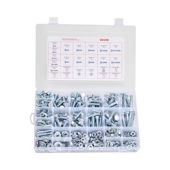 VEVOR 566 Pcs Bolts Nuts Assortment Kit Imperial Alloy Steel for Furniture