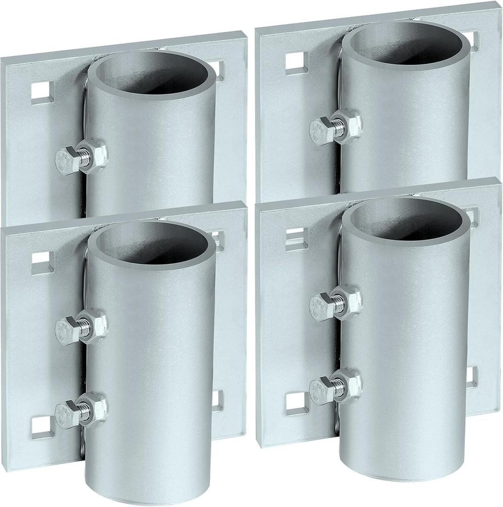 Heavy Duty Dock Side Leg Pipe Holder Sleeve Post Bracket Hardware 3/8″ Bolt 4pc