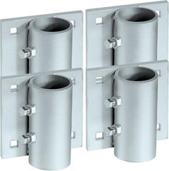 Heavy Duty Dock Side Leg Pipe Holder Sleeve Post Bracket Hardware 3/8″ Bolt 4pc