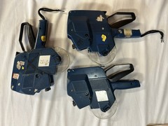 SATO AVERY DENNISON 216 Price Sticker Gun Retail Store Blue 2 Line Lot Of 3