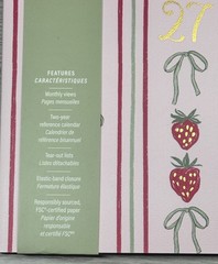 2027 Orange Circle Studio Monthly Planner 17 Month Pink Red Strawberry MEDIUM