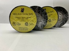 VINYL PVC ELECTRICAL TAPES FLAME RETARDANT 1/2″ X 66′, 1 ROLL BLACK