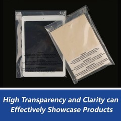 WEPOLY – 18″ x 24″ (100 Count) Self Seal Clear Poly Bags with Suffocation War…