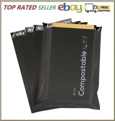 10×13 inch Biodegradable Shipping Bags,50 Count Compostable Poly Mailers with Ec