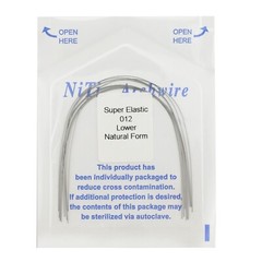 Dental Orthodontic Arch Wire Niti Natural Form Round Rectangular Super Elastic