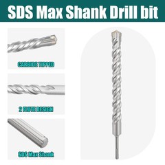 Grixlen 11/16 In X 31.5 In 18 X 800Mm Sds Max Rotary Hammer Drill Bit Concrete