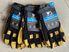 3 Pairs Wells Lamont Men’s HydraHyde Leather Work Gloves Select Size M, L, XL
