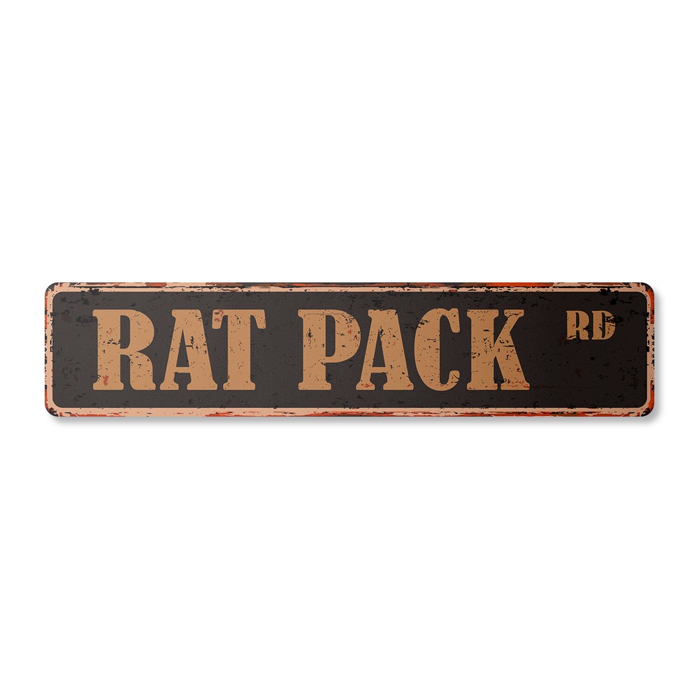 RAT PACK Vintage Street Sign Metal Plastic poster dean sands Sinatra Sammy