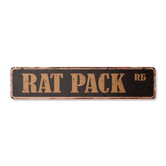 RAT PACK Vintage Street Sign Metal Plastic poster dean sands Sinatra Sammy