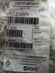 x5 SHC-32-GF ESSENTRA HEAVYDUTY WHITE Wire Cable Hose Reusable Clamp 17/32 19/32