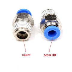 1/4″ NPT Push to Connect Air Fittings 6Mm Tube Od Pneumatic Push in Connectors