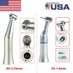 Dental Low Speed Handpiece Contra Angl Push Button FG Burs 1.6mm/CA 2.35mm USA