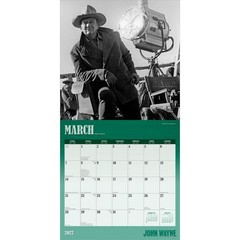John Wayne OFFICIAL | 2027 12×24″ (Hanging) Wall Calendar | Foil Stamped Cover