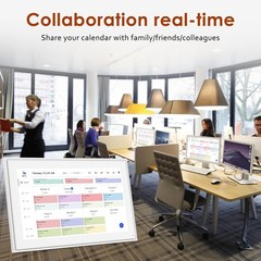 Digital Calendar 15.6″ Electronic Calendar Chore Family Schedule 1920x1080P OPEN