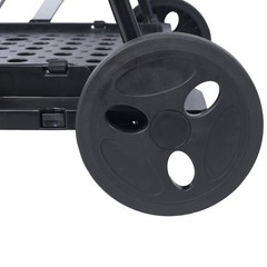 2-Tier Collapsible Multi-Purpose Utility Shopping Cart