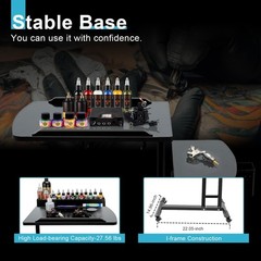 CNCEST Tattoo Workstation, Large Countertops Tattoo Mobile Workstation Stand,…