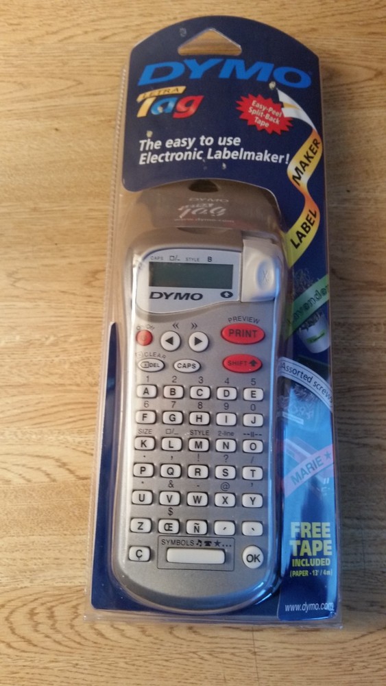 NEW – DYMO LetraTag Handheld Label Maker, Silver, 1/2-inch 12mm tape