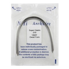 Dental Orthodontic Arch Wire NiTi Stainless Steel Rectangular Round Ovoid Form