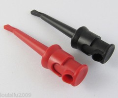 50pcs High Quality Nylon PA Copper Large Test Hook Clip 55mm 2 colors New