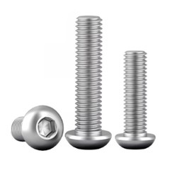 M3 M4 SOCKET BUTTON HEAD SCREWS ALLEN KEY DOME BOLT A2 STAINLESS STEEL