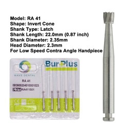 Wave Dental Carbide Burs Latch Round Taper Slow Speed RA 1 2 3 4 5 6 7 8 701 702