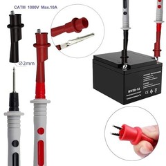 Multimeter Test Lead Kit with Soft Case and Back Probes